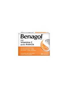 BENAGOL VITAMINA C 24 PASTIGLIE MAL DI GOLA GUSTO ARANCIA