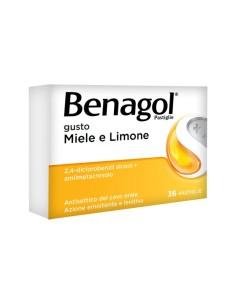 BENAGOL 36 PASTIGLIE MAL DI GOLA GUSTO MIELE LIMONE