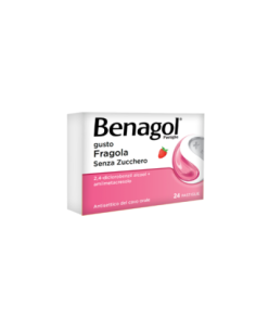 BENAGOL 24 PASTIGLIE MAL DI GOLA GUSTO FRAGOLA S/Z