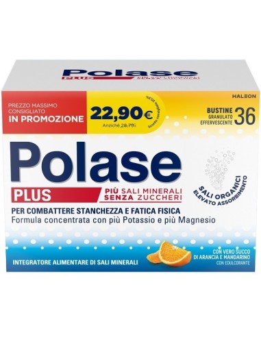 POLASE PLUS 36 BUSTINE GRANULATO EFFERVESCENTE GUSTO ARANCIA PROMO