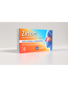 ZIRTEC DECONGESTIONANTE ANTISTAMINICO 6 COMPRESSE 5+120MG