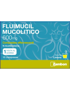 FLUIMUCIL MUCOLITICO 600MG 10 COMPRESSE EFFERVESCENTI LIMONE