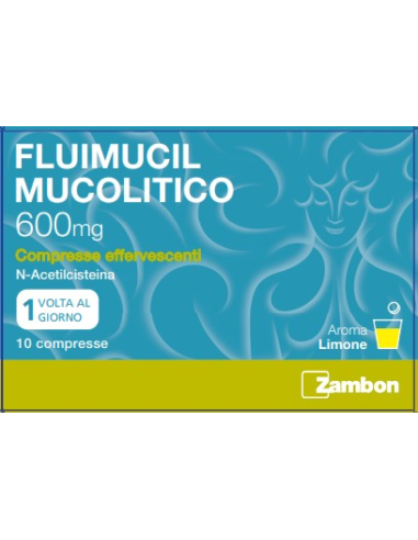 FLUIMUCIL MUCOLITICO 600MG 10 COMPRESSE EFFERVESCENTI LIMONE