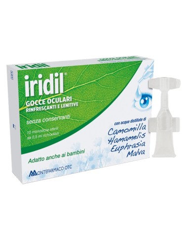 IRIDIL GOCCE OCULARI 10 AMPOLLE RICHIUDIBILI 0,5 ML COLLIRIO