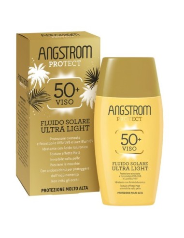 ANGSTROM FLUIDO SOLARE VISO ULTRA LIGHT SPF 50+ 40 ML