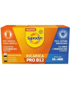 SUPRADYN RICARICA PRO B12 10 FLACONCINI CON VITAMINA B12 E ZINCO