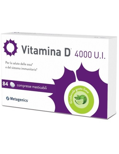 VITAMINA D 4000UI METAGENICS 84 COMPRESSE MASTICABILI