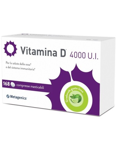 VITAMINA D 4000UI METAGENICS 168 COMPRESSE MASTICABILI