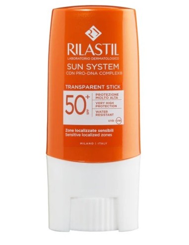 RILASTIL SUN SYSTEM SPF 50+ STICK TRASPARENTE ZONE SENSIBILI 8,5ML