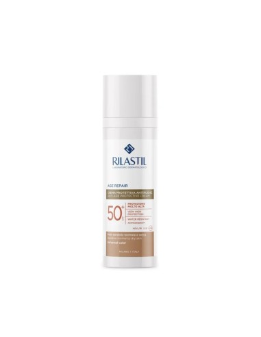RILASTIL SUN SPF50+ AGE REPAIR COLOR CREMA SOLARE ANTIRUGHE 50 ML
