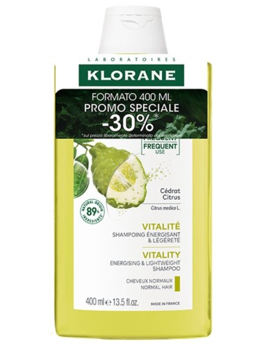 KLORANE SHAMPOO POLPA CEDRO USO FREQUENTE 400 ML OFFERTA 2026
