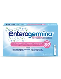 ENTEROGERMINA FERMENTI SOSPENSIONE ORALE 20 FLACONCINI 2MLD/5ML