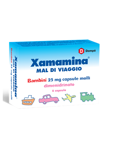 XAMAMINA MAL DI VIAGGIO BAMBINI 6 CAPSULE