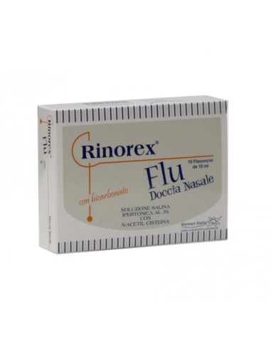 RINOREX FLU DOCCIA NASALE 10 FLACONCINI DA 10ML