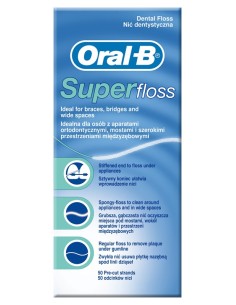 ORALB SUPERFLOSS FILO INTERDENTALE 50 FILI