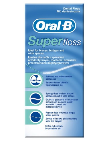 ORALB SUPERFLOSS FILO INTERDENTALE 50 FILI