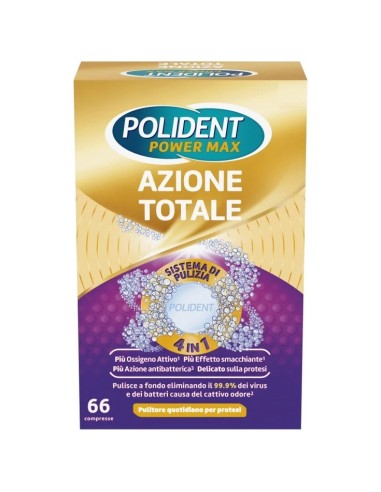 POLIDENT AZIONE TOTALE PULITORE PROTESI QUOTIDIANO 66 COMPRESSE