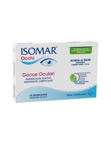 ISOMAR OCCHI GOCCE OCULARI ALL'ACIDO IALURONICO 0,20% 10 FLACONCINI