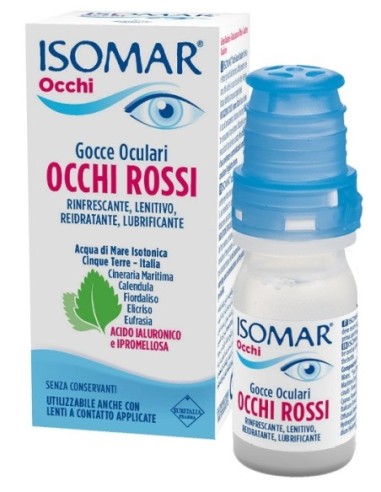 ISOMAR OCCHI ROSSI GOCCE OCULARI ACIDO IALURONICO 0,20% 10ML