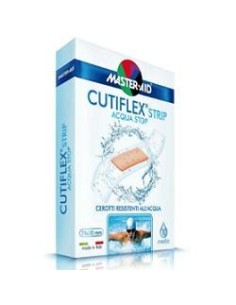 CEROTTO MASTER-AID CUTIFLEXMED STRIP TRASPARENTE IMPERMEABILE SUPPORTO IN POLIURETANO MEDIO 10 PEZZI