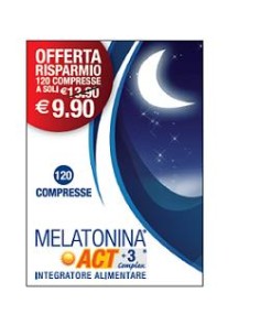 MELATONINA ACT 1MG +3 COMPLEX 120 COMPRESSE