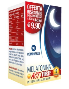 MELATONINA ACT 1MG + FORTE 5 COMPLEX 90 COMPRESSE