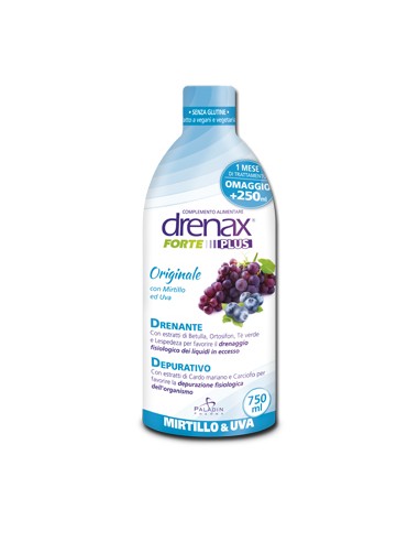 DRENAX FORTE PLUS ORIGINALE CON MIRTILLO E UVA 750 ML