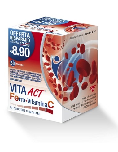 FERRO + VITAMINA C ACT 60 CAPSULE
