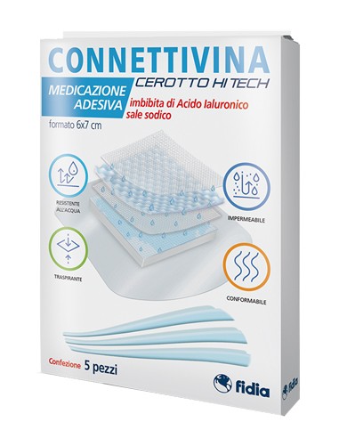 CEROTTO CONNETTIVINA HITECH 6 X 7 CM 5 PEZZI