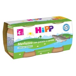 HIPP OMOGENEIZZATO MERLUZZO CAROTE E PATATE 2X80 g