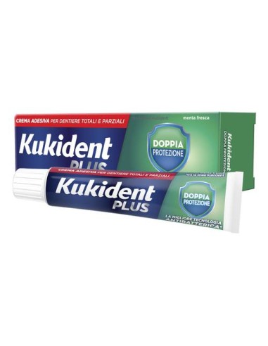 KUKIDENT DOPPIA PROTEZIONE CREMA ADESIVA PER PROTESI DENTARIE 40g