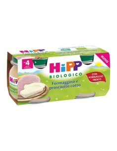 HIPP BIO OMOGENEIZZATO FORMAGGINO PROSCIUTTO 2X80 g