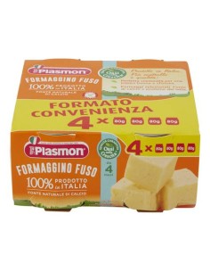 PLASMON OMOGENEIZZATO FORMAGGINO FUSO 4X80g